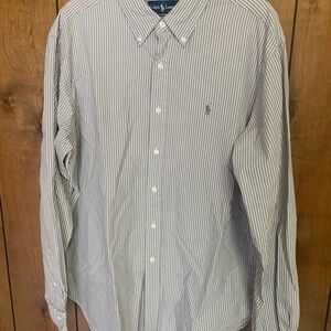 Ralph Lauren Men's Pinstripe Button Down Shirt